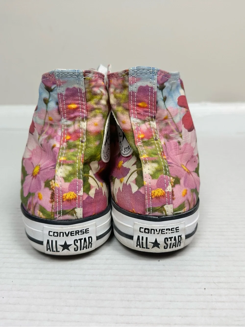 Converse All-Star Chuck Taylors Floral Sz Men 8.0 Women 10 High Top Shoe 150186F - Picture 6 of 14